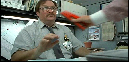 the office movie red stapler